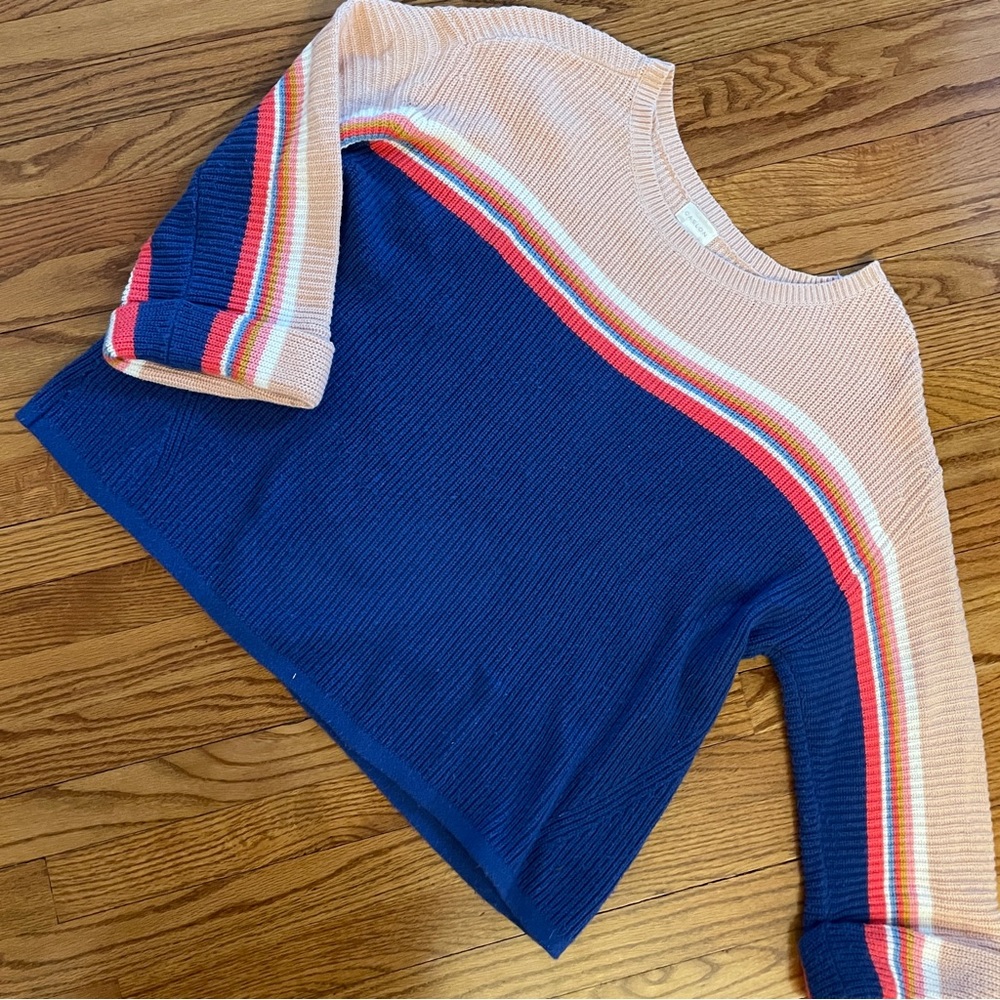 Boxy rolled sleeve sweater